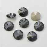 Zdjęcie - Swarovski rivoli stone silver night 14mm